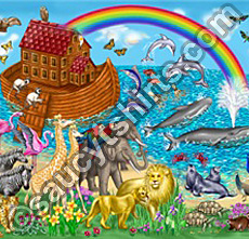 Noah's ark illustration by Chris Petsos