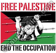 palestine flag with child t-shirt
