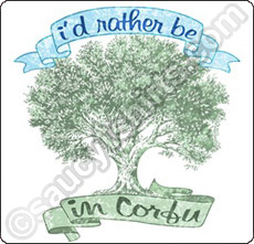 rather be in corfu  t shirt