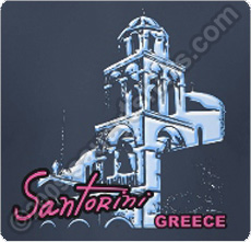 santorini greece t shirt