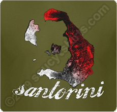 santorini t-shirt with caldera
