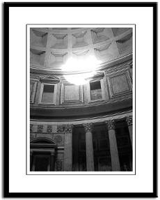 rome pantheon framed print