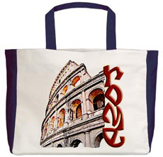 Rome beach tote bag
