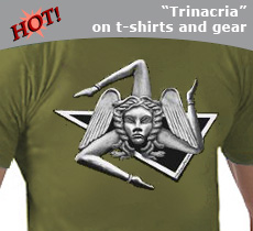 sicily trinacria t-shirt also known as the trisceli