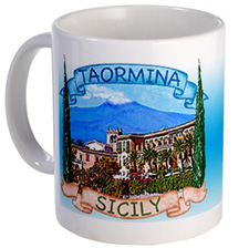 taormina sicily mug