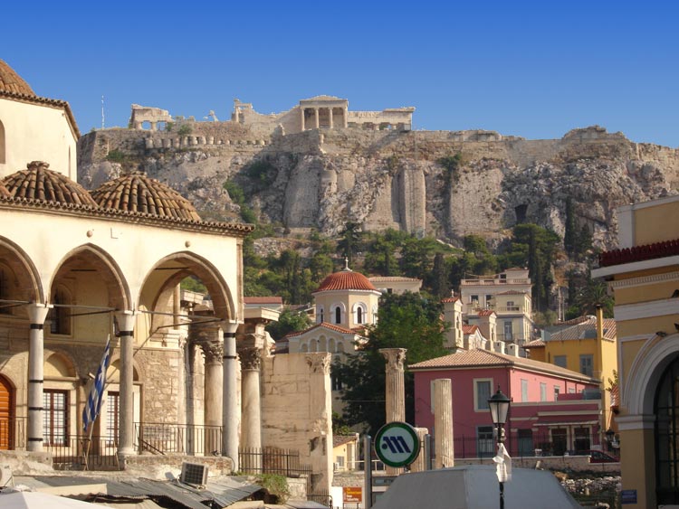 Monastiraki Acropolis view