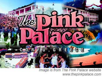 pink palace corfu