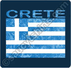 crete t shirt with greek flag