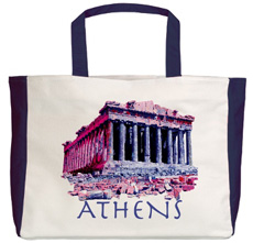 Athens Parthenon beach tote