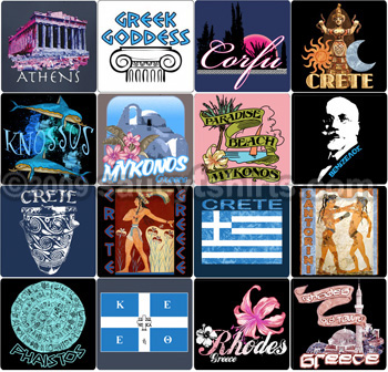 Greece T-shirts and gifts link