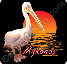petros pelican mykonos t shirt